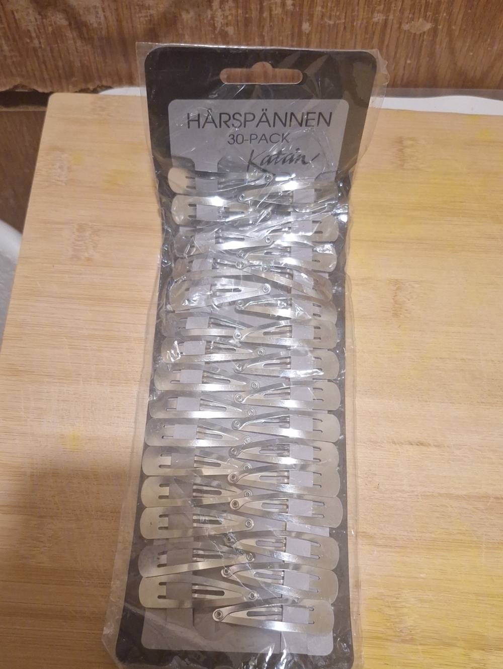30-Pack Silver Metal Hair Clips